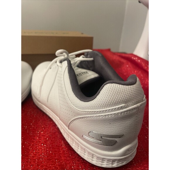 Skechers GO GOLF Pivot Spikeless Golf White/ Gray Shoes Men 12 Extra Wide New